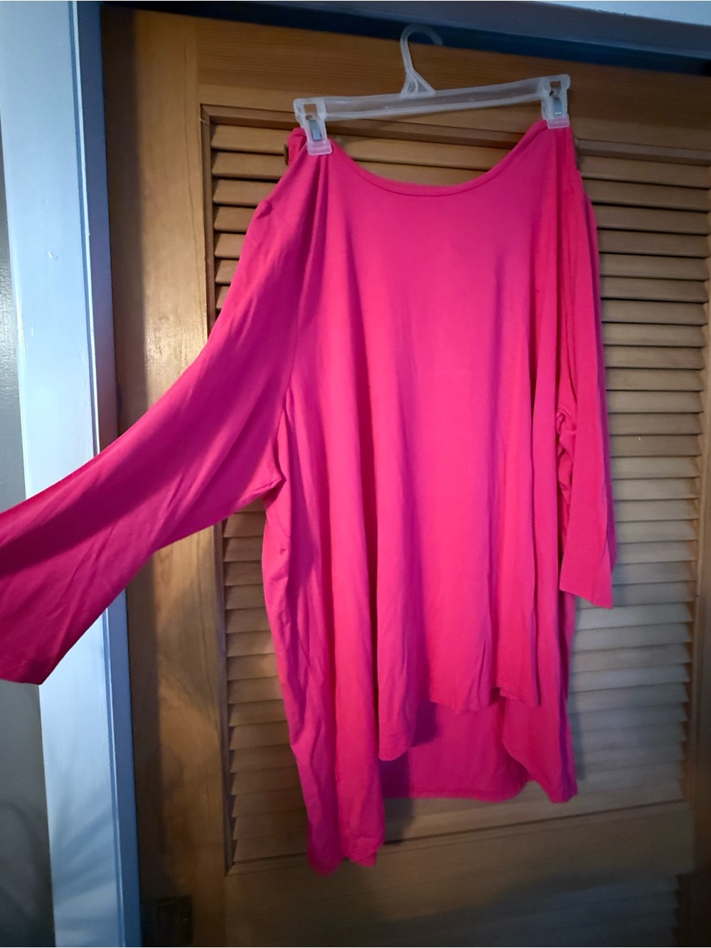 Bright Pink Long Sleeve Top